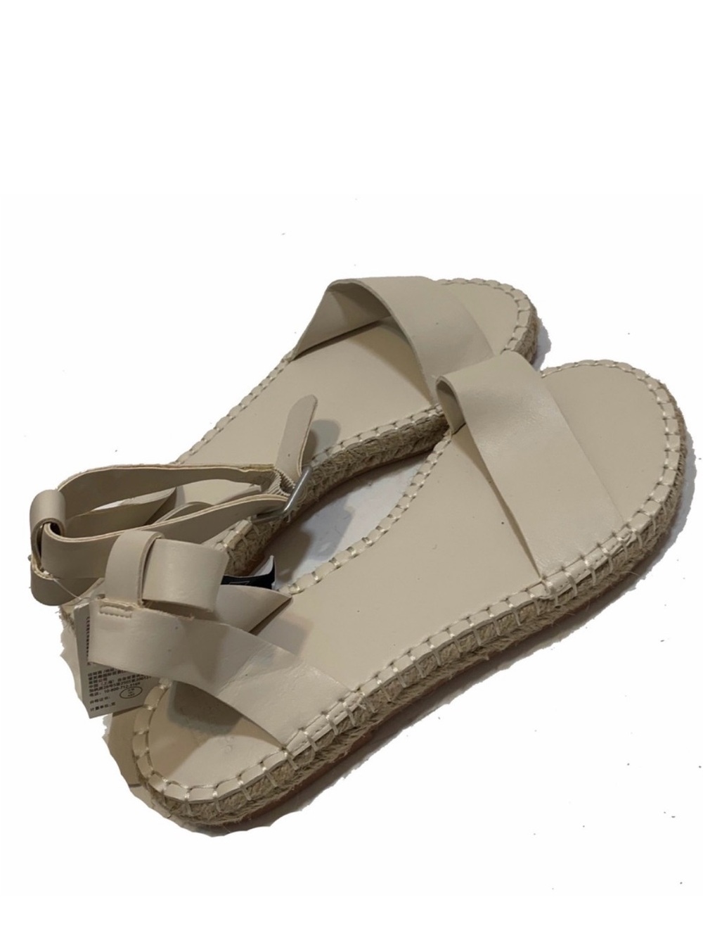 Abercrombie and Fitch cream Espadrille sandals